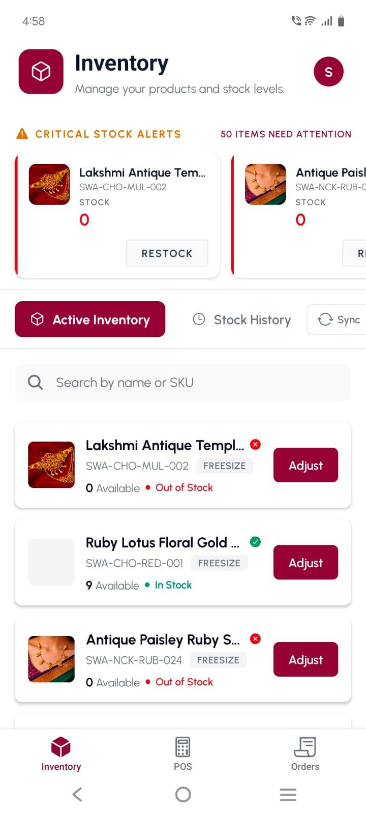 Swaarasya POS App